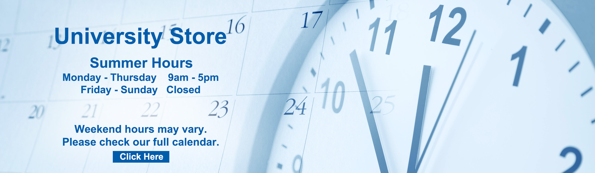 Store Hours - click here